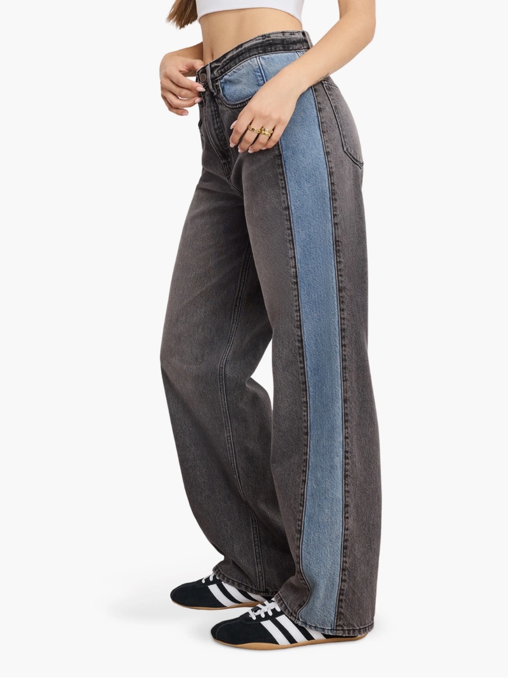 Good American Good Standard Baggy Low Rise Jeans Sz 12/31 NWT - - Picture 3 of 15